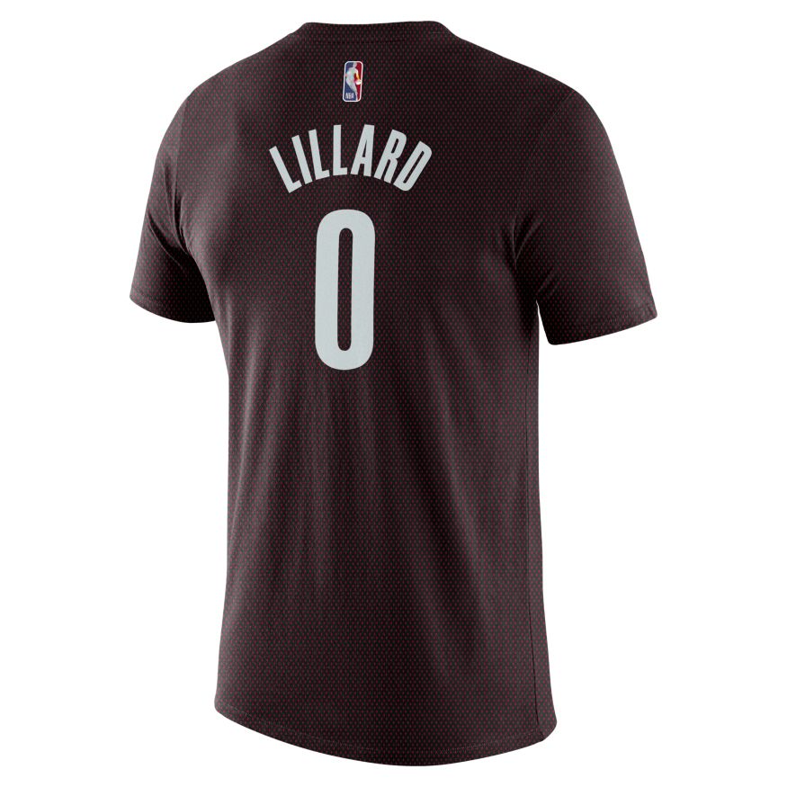 Damian Lillard Trail Blazers Men's Nike NBA T-Shirt 'Black'