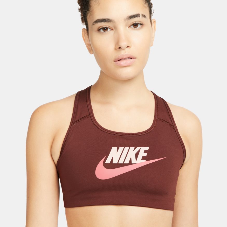 Nike Dri-FIT Swoosh Women's Medium-Support Non-Padded Graphic Sports B –  Bouncewear