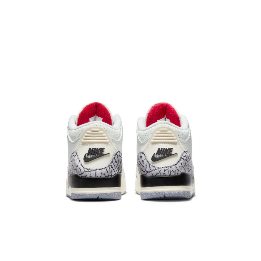 Jordan 3 Retro Little Kids' Shoes (PS) 'White/Red/Cement'
