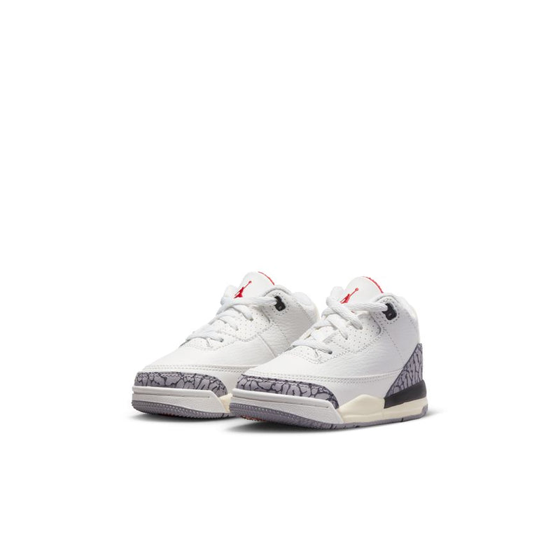 Jordan 3 Retro Baby/Toddler Shoes (TD) 'White/Red/Cement'