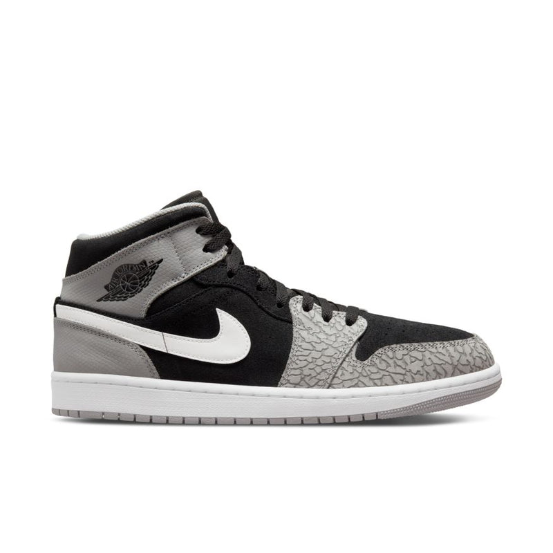 Air Jordan 1 Mid SE Men's Shoes 'Black/red/White/Grey'