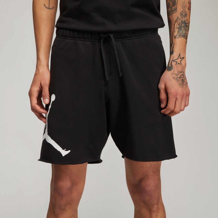 Jordan Essentials Men's French Terry Shorts 'Black/White'