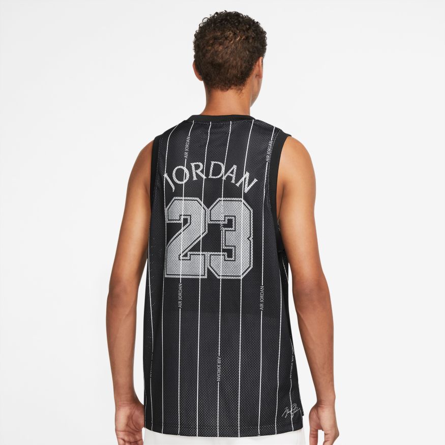 Jordan Essentials Men's Printed Jersey 'Black/White'