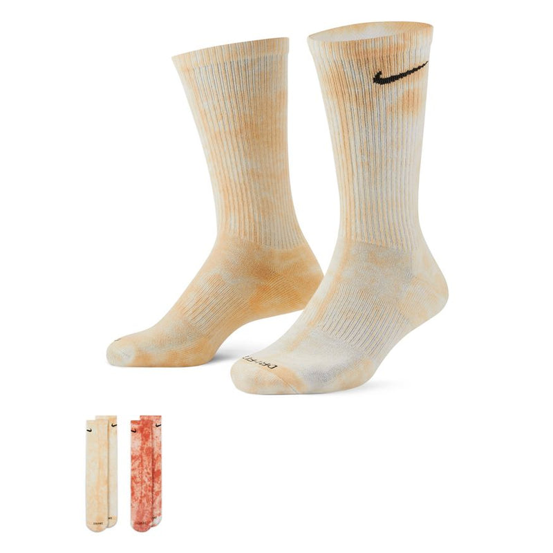 Nike Everyday Plus Cushioned Tie-Dye Crew Socks (2 Pairs) 'Multi'