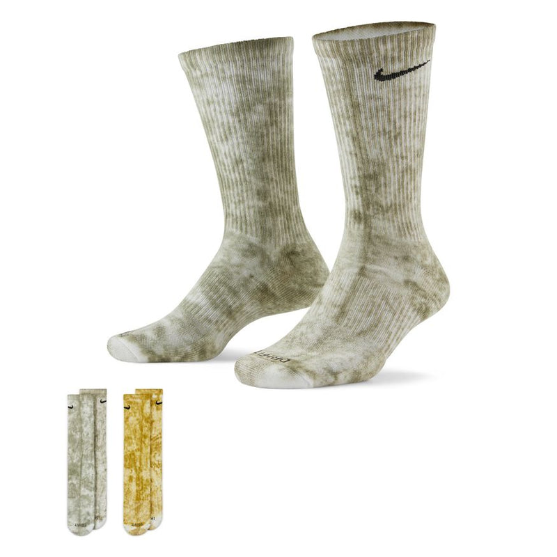 Nike Everyday Plus Cushioned Tie-Dye Crew Socks (2 Pairs) 'Multi'