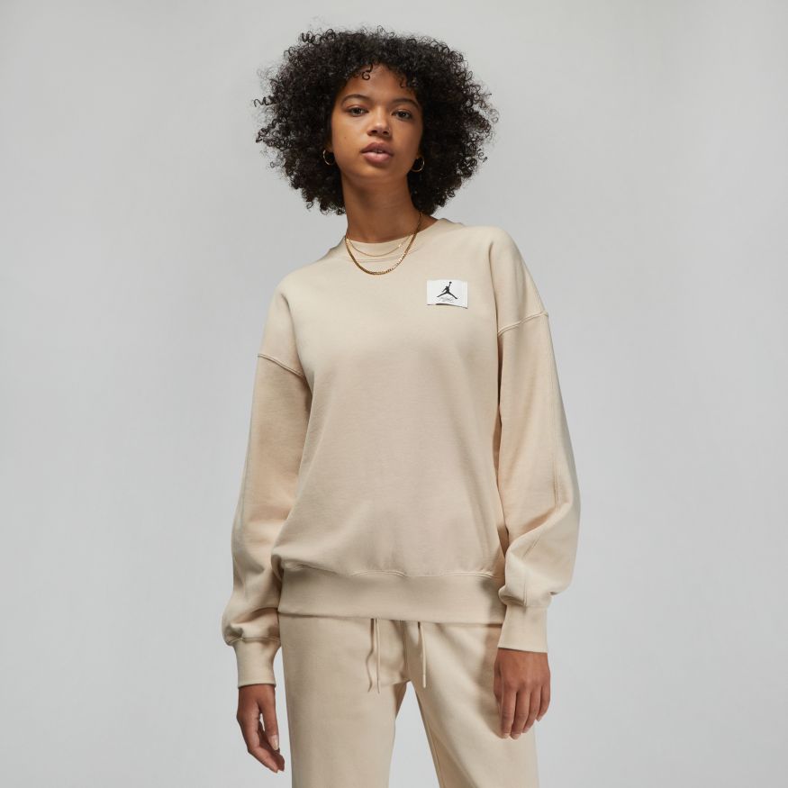 Jordan Essentials Women's Fleece Crew Sweatshirt 'Sanddrift'