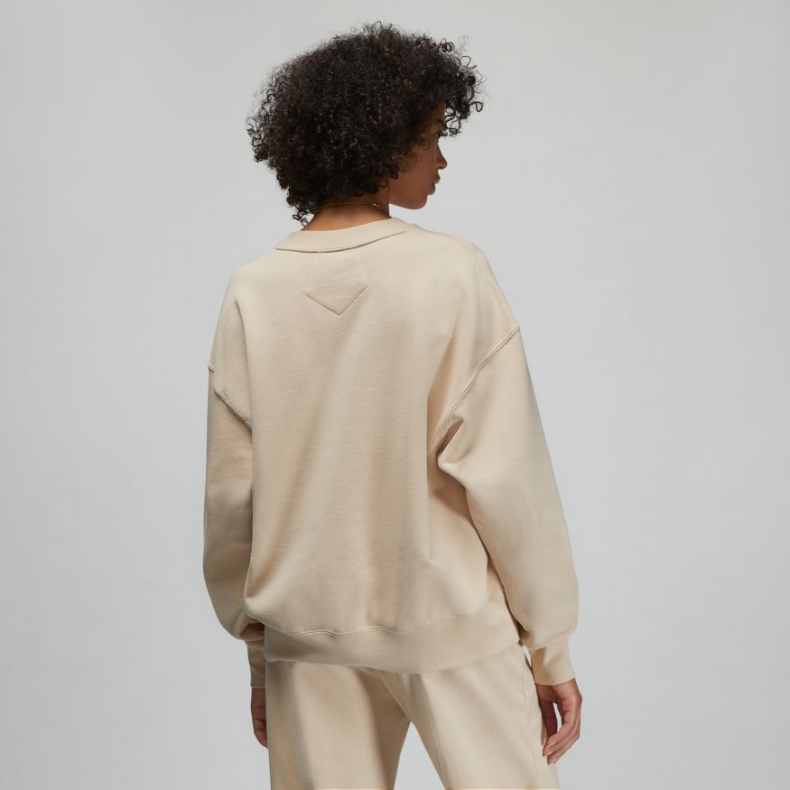 Jordan Essentials Women's Fleece Crew Sweatshirt 'Sanddrift'