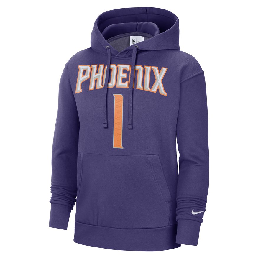 Devin Booker Phoenix Suns Essential Men's Nike NBA Fleece Pullover Hoodie 'Orchid'