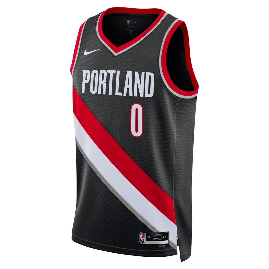 Damian Lillard Portland Trail Blazers Icon Edition 2022/23 Nike Dri-FIT NBA Swingman Jersey 'Black'