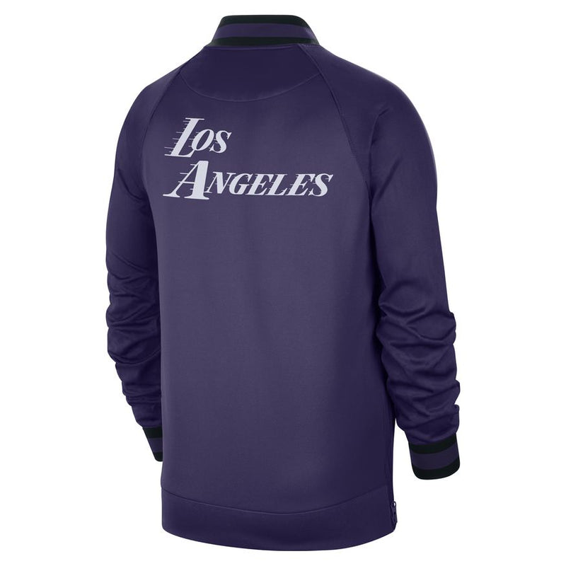 Los Angeles Lakers Showtime City Edition Men's Nike Dri-FIT NBA Long-Sleeve Jacket 'Ink/White'