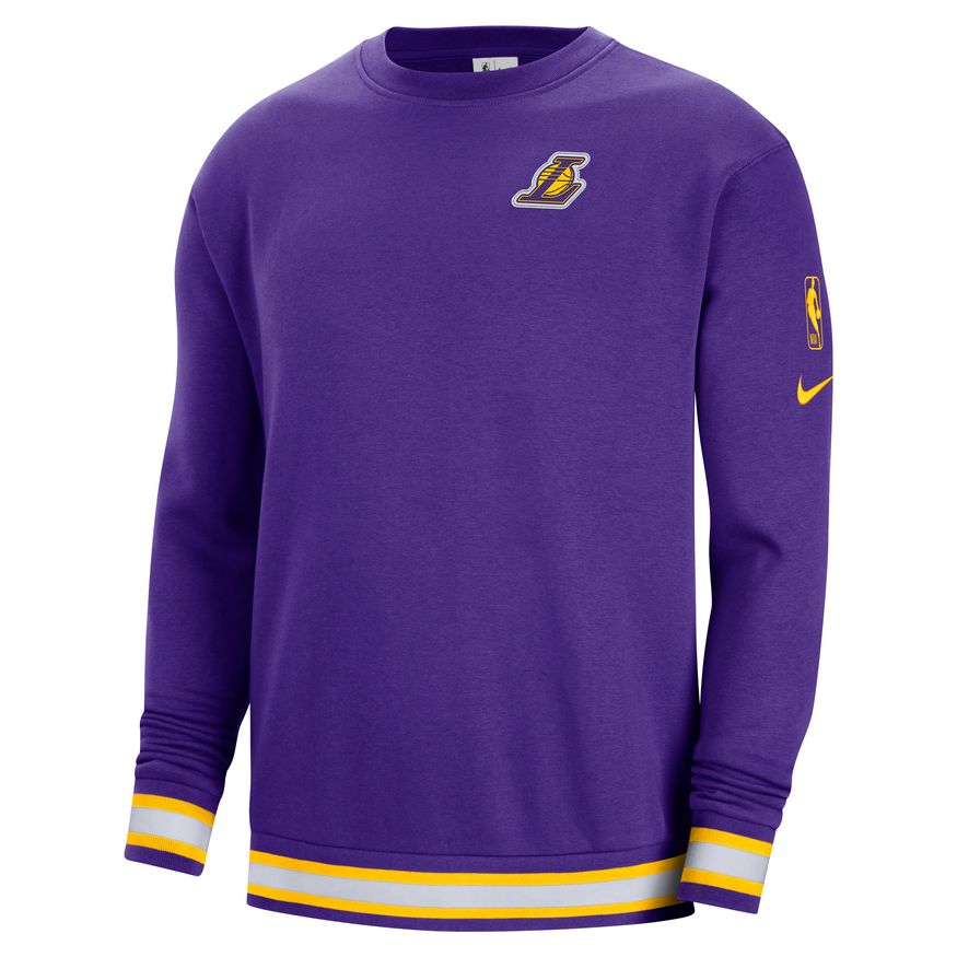 Los Angeles Lakers Courtside Men's Nike NBA Fleece Sweatshirt 'Purple'