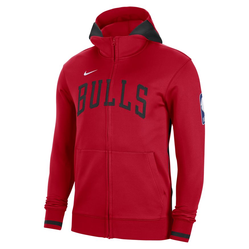 Chicago Bulls Nike Courtside Crew Sweatshirt - Black - Mens