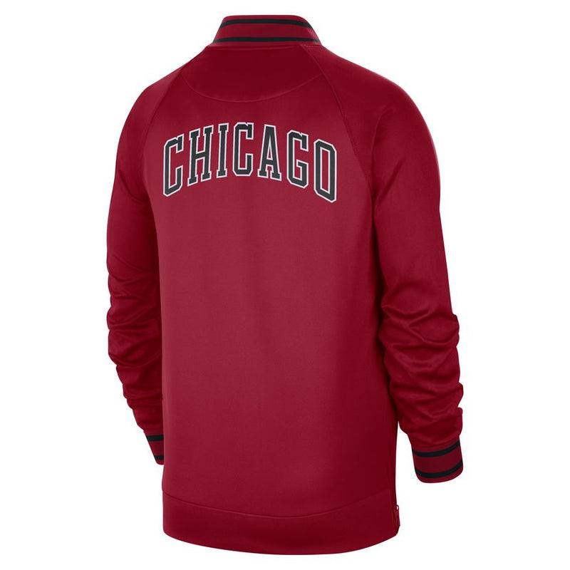 Chicago Bulls Showtime City Edition Men's Nike Dri-FIT NBA Long-Sleeve Jacket 'Crimson/White'