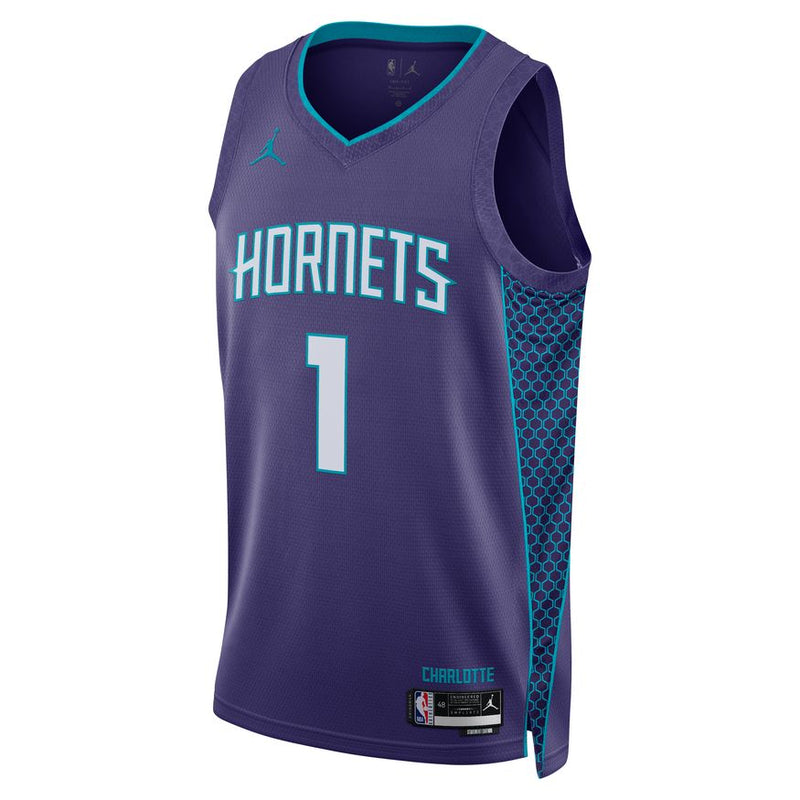 Lamelo Ball Charlotte Hornets Statement Edition Jordan Dri-FIT NBA Swingman Jersey 'Orchid'