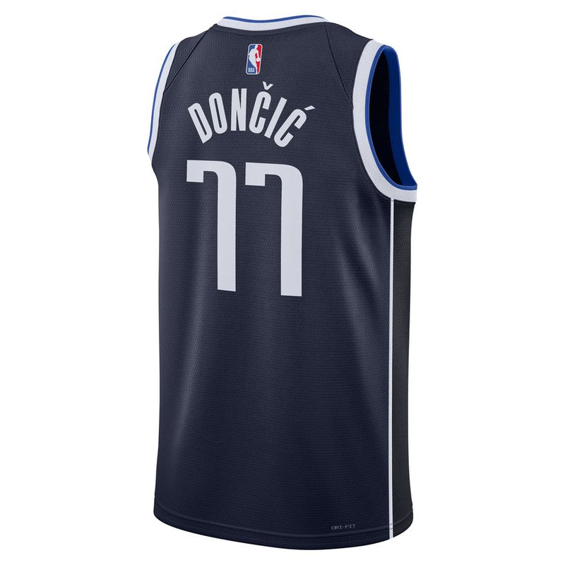 Luka Doncic Dallas Mavericks Statement Edition Jordan Dri-FIT NBA Swingman Jersey 'Navy'