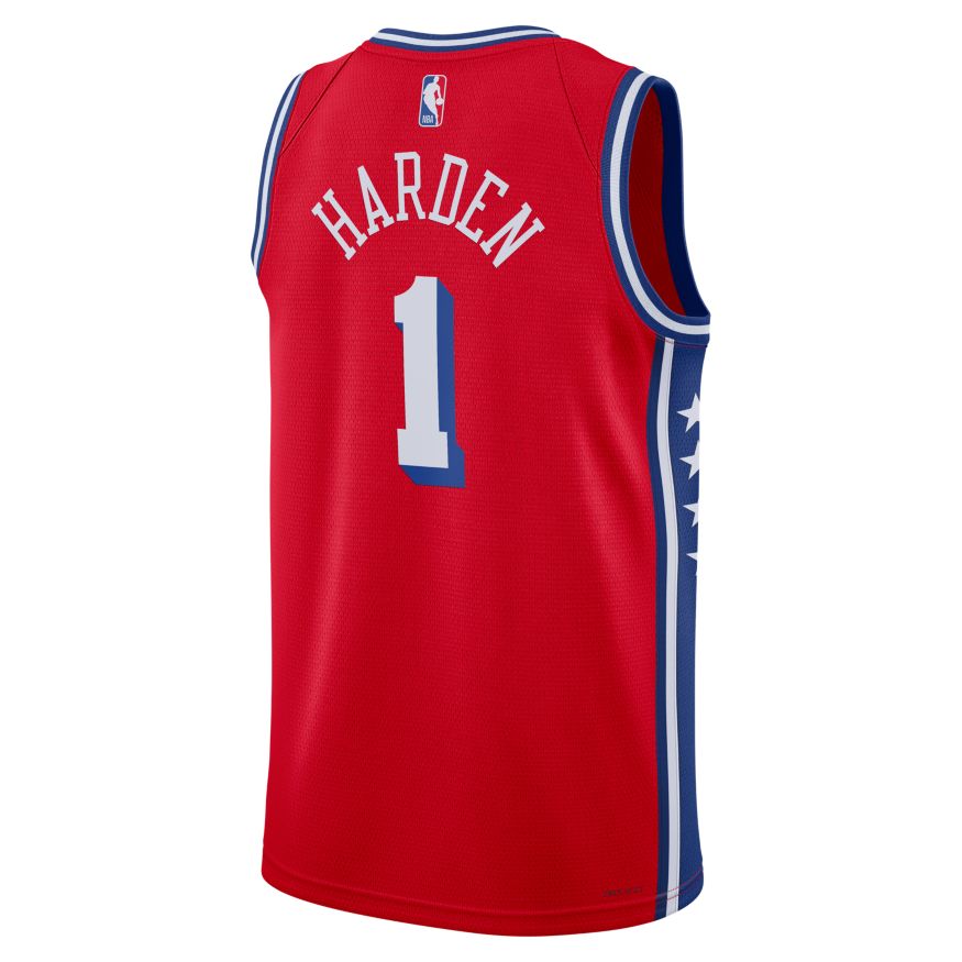 James Harden Philadelphia 76ers Statement Edition Jordan Dri-FIT NBA Swingman Jersey 'Red(