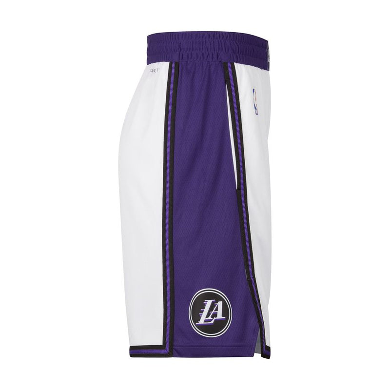 Los Angeles Lakers City Edition Men's Nike Dri-FIT NBA Swingman Shorts 'White/Black'