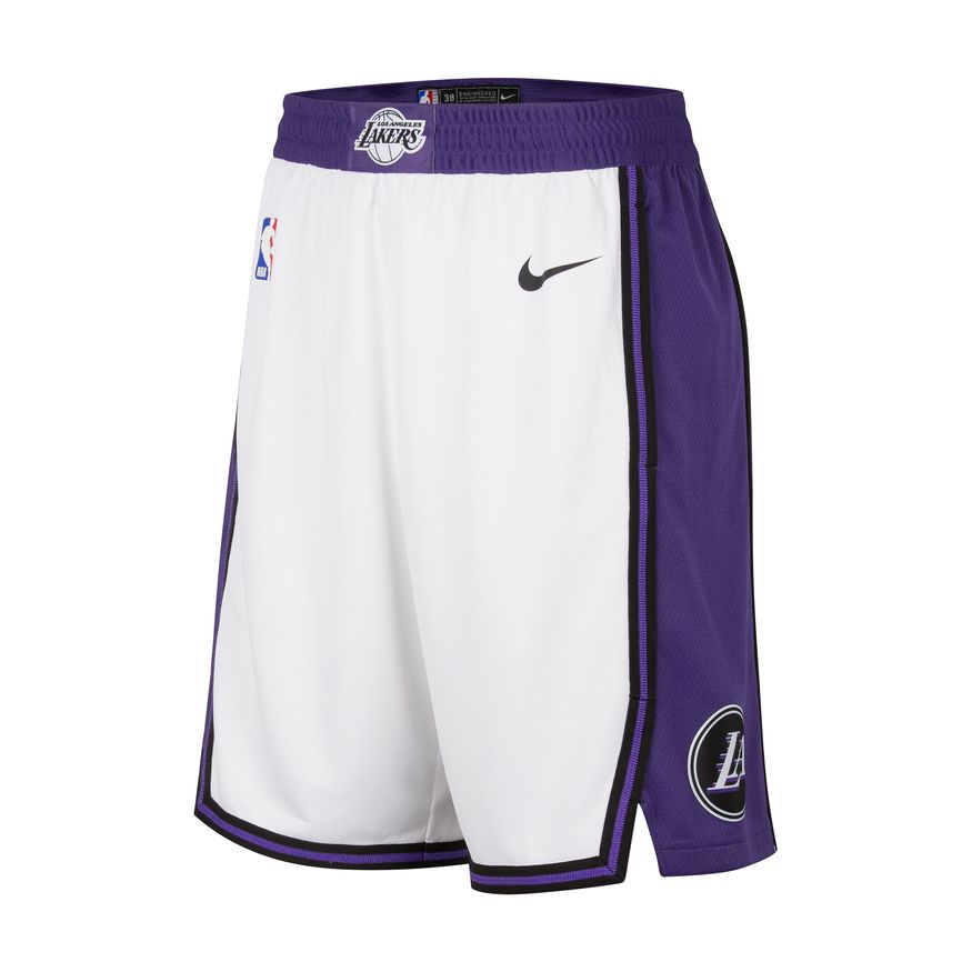 Los Angeles Lakers City Edition Men's Nike Dri-FIT NBA Swingman Shorts 'White/Black'