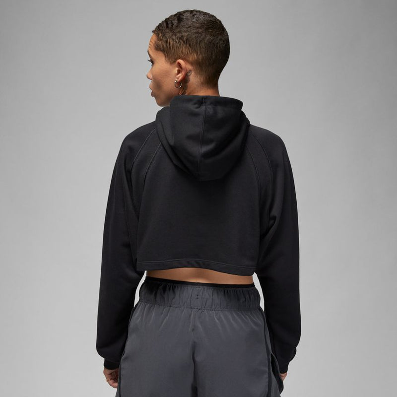 Jordan Sport Women's Cropped Pullover 'Black/Stealth'