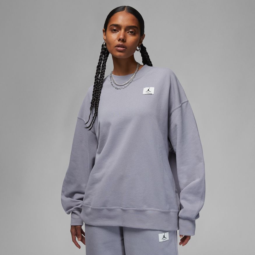 Jordan Flight Women's Fleece Crew 'Cement Grey' Bouncewear
