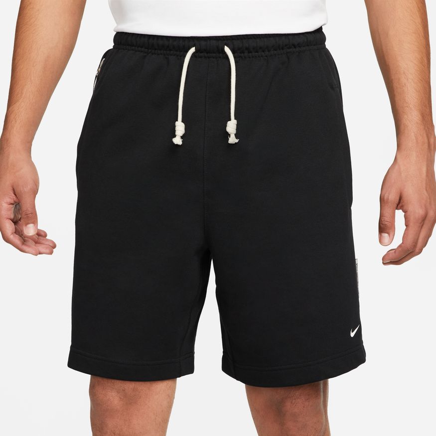 Nike Dri-FIT Standard Issue Men's 8" French Terry Basketball Shorts 'Black/Ivory'