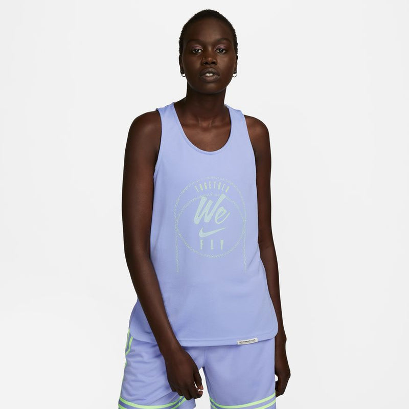 Nike Dri-FIT Standard Issue Women's Basketball Jersey 'Light Thistle/Green'