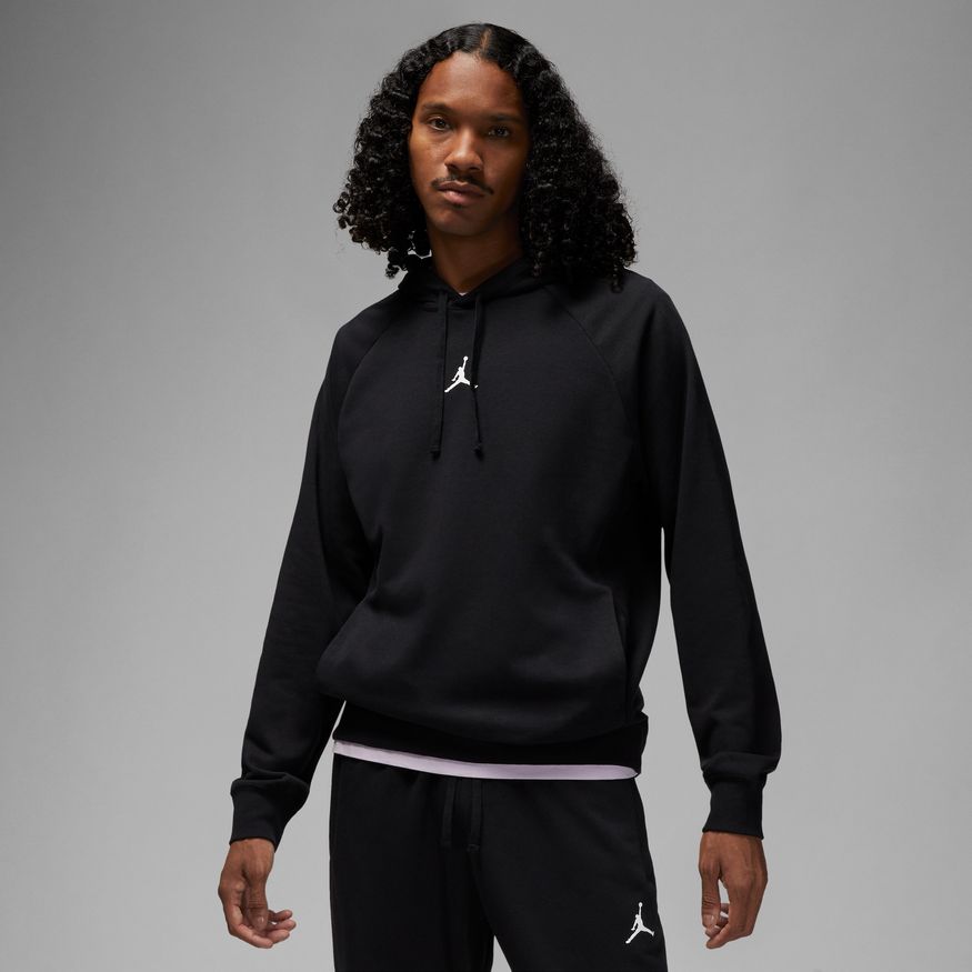 Jordan Dri-FIT Sport Crossover Men's Fleece Hoodie 'Black/White'