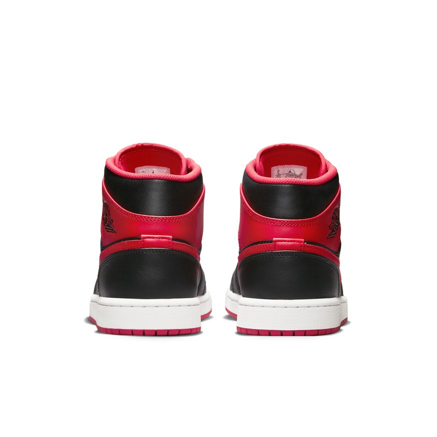 Air Jordan 1 Mid Men's Shoes 'Black/Red/White'