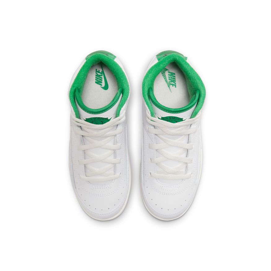 Jordan 2 Retro Little Kids' Shoes (PS) 'White/Lucky Green'