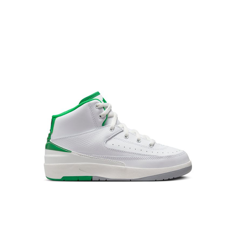 Jordan 2 Retro Little Kids' Shoes (PS) 'White/Lucky Green'
