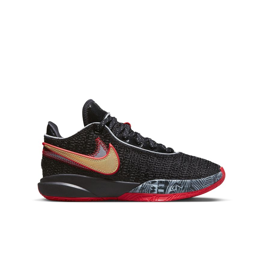 LeBron XX "Trinity" Big Kids' Basketball Shoes (GS) 'Black/Red'