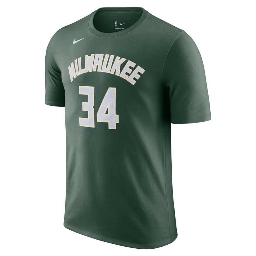 Giannis Antetokounmpo Milwaukee Bucks Men's Nike NBA T-Shirt 'Green'