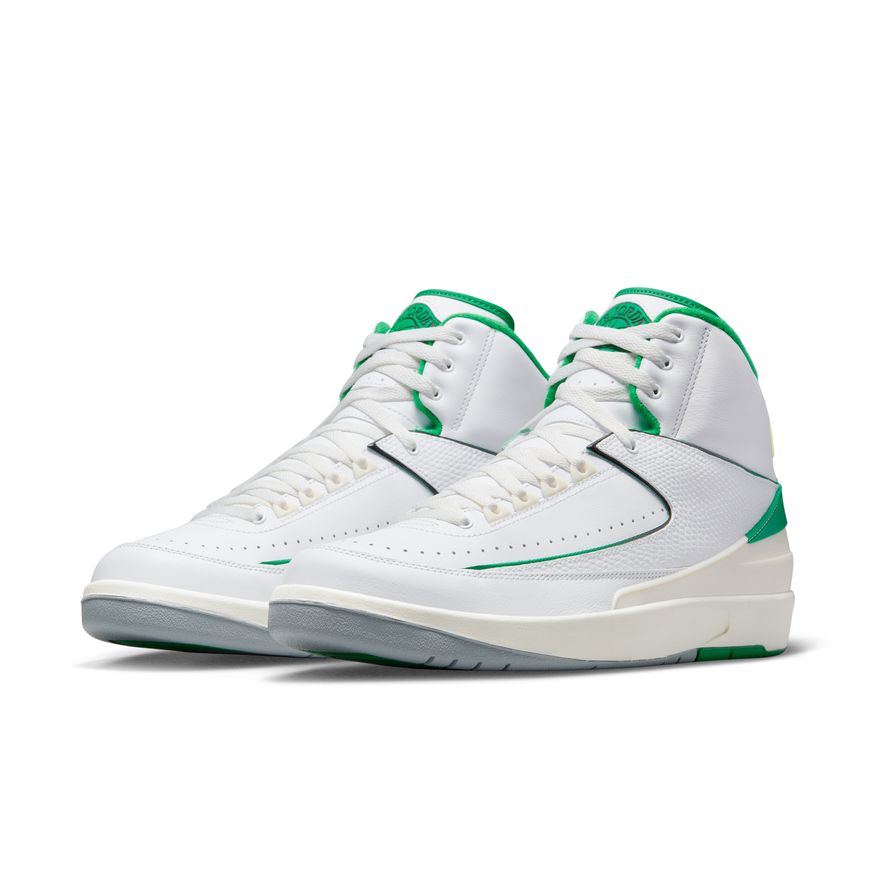 Air Jordan 2 Retro Men's Shoes 'White/Lucky Green'