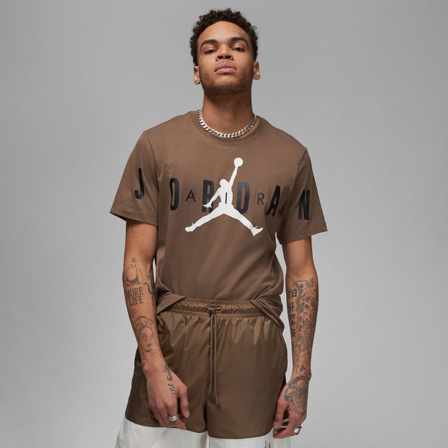 Jordan Air Men's Stretch T-Shirt 'Palomino/Black'