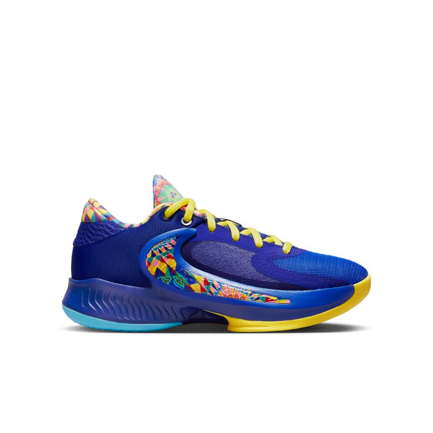 Blue and hot sale yellow basketball shoes