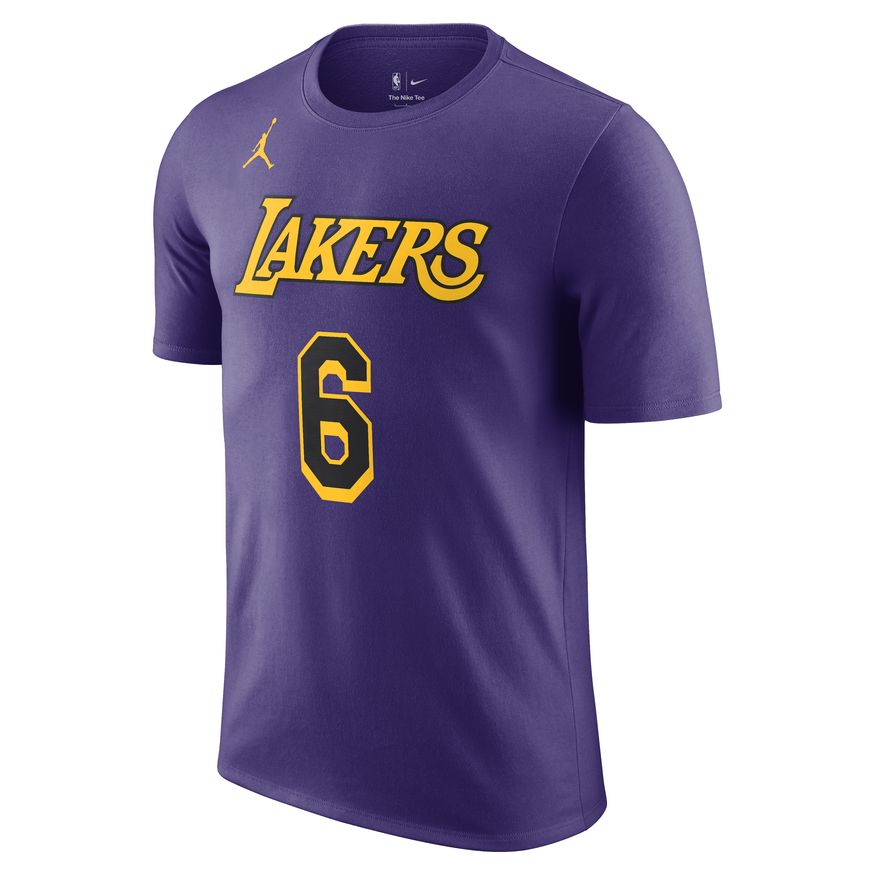 LeBron James Los Angeles Lakers Statement Edition Men's Jordan NBA T-Shirt 'Purple'