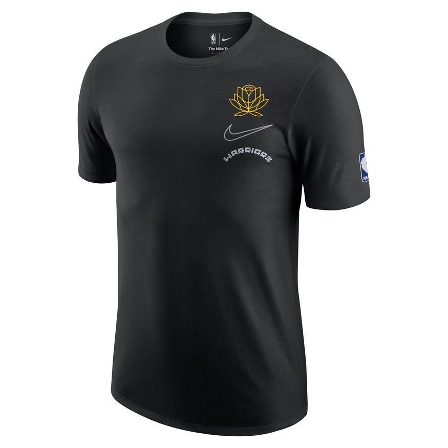 Golden State Warriors Courtside City Edition Men's Nike Max90 NBA T-Shirt 'Black'