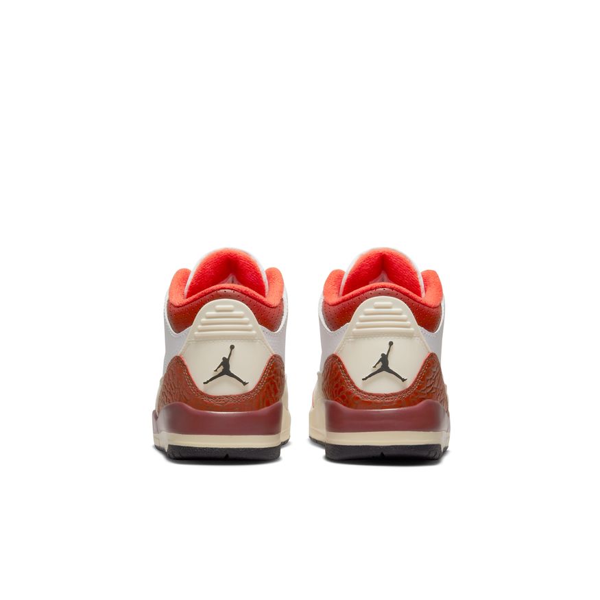 Jordan 3 Retro SE Little Kids' Shoes (PS) 'White/Black/Stone/Orange'