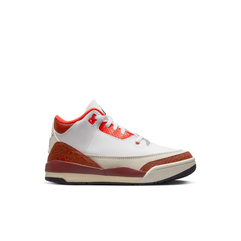 Jordan 3 Retro SE Little Kids' Shoes (PS) 'White/Black/Stone/Orange'