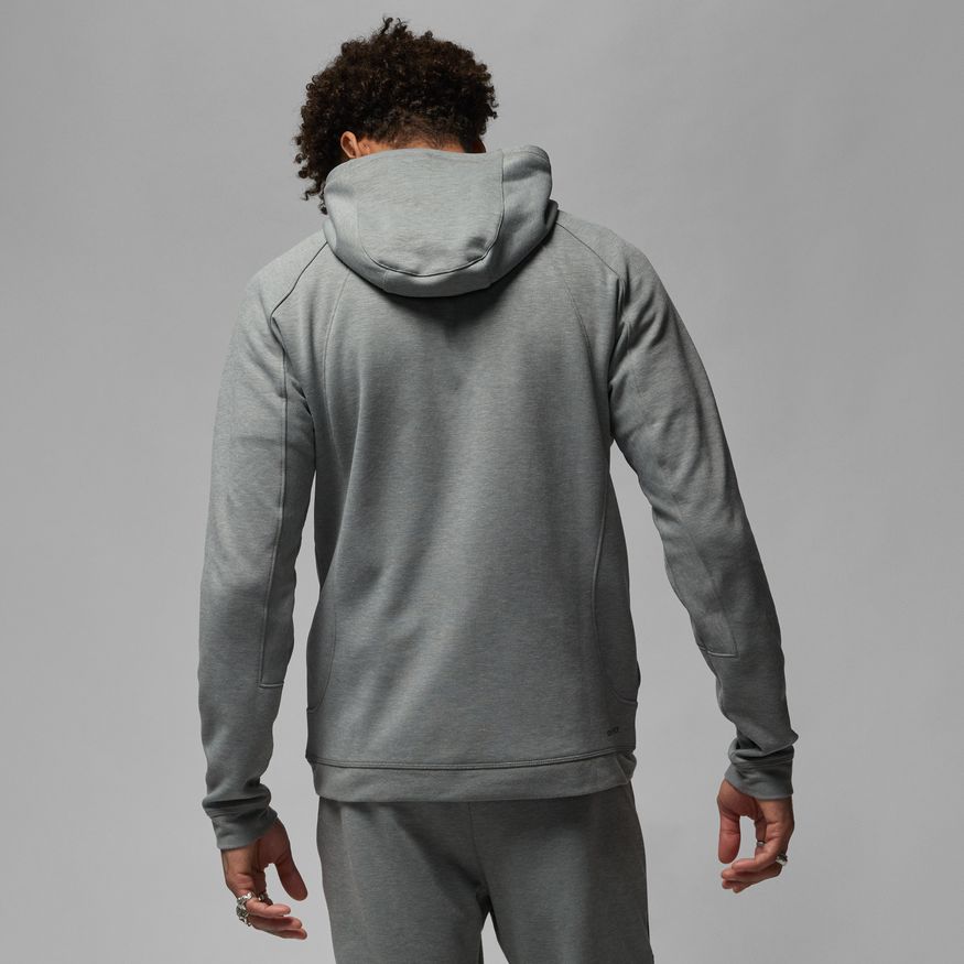 Jordan Dri-FIT Sport Men's Air Fleece Full-Zip Hoodie 'Grey Heather/Black'