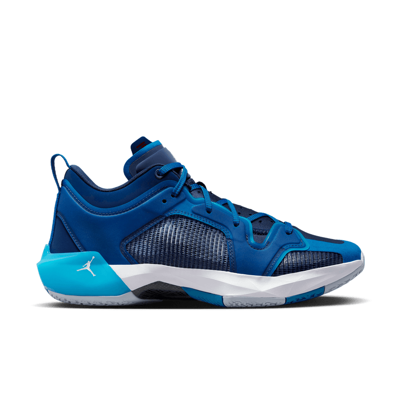 Air Jordan XXXVII Low Men's Basketball Shoes 'Military Blue/White-Midnight Navy'