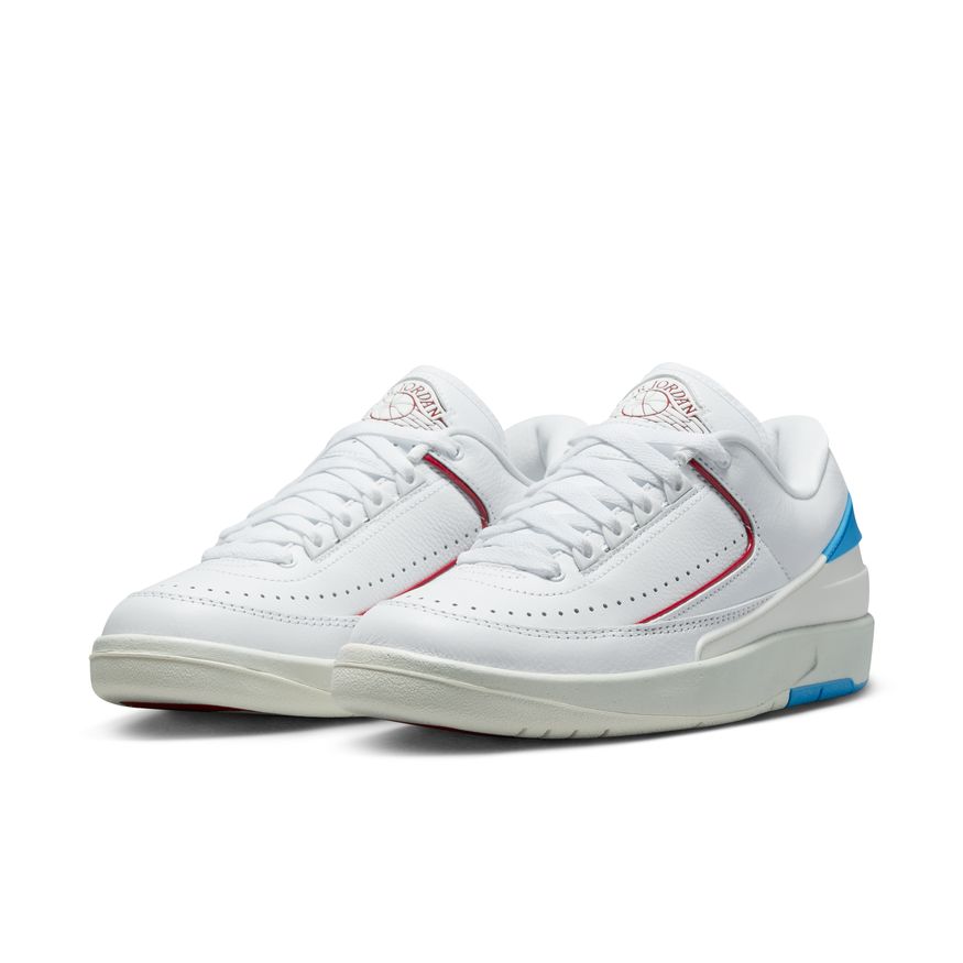 Air Jordan 2 Retro Low Women's Shoes 'White/Blue/Red'