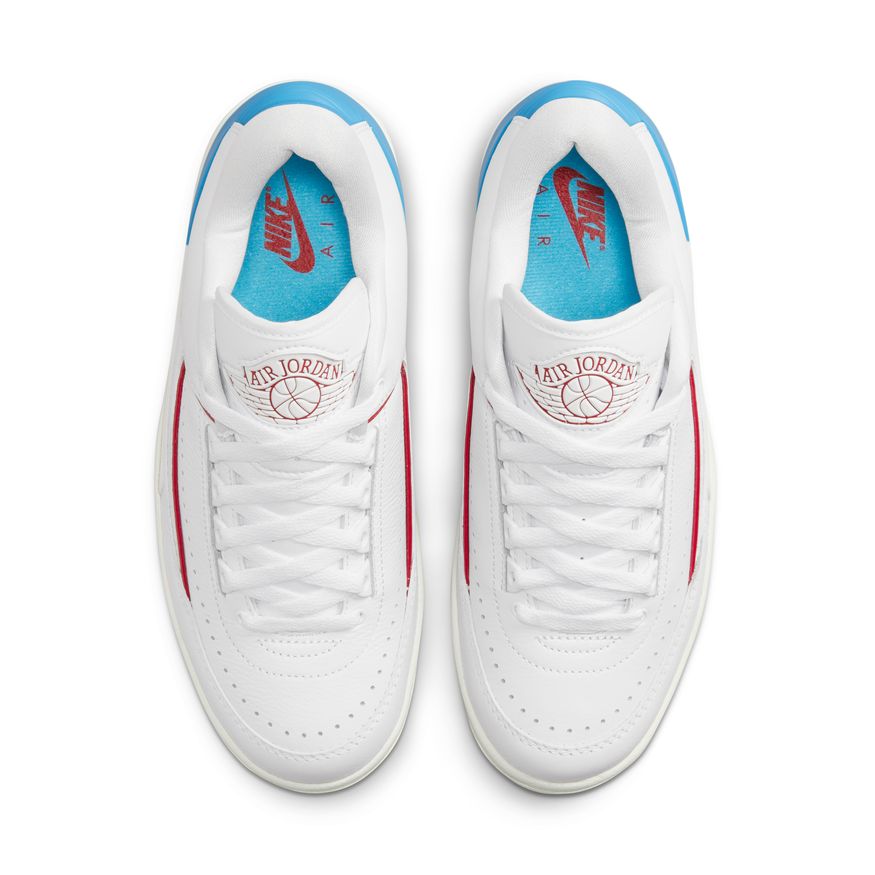 Air Jordan 2 Retro Low Women's Shoes 'White/Blue/Red'