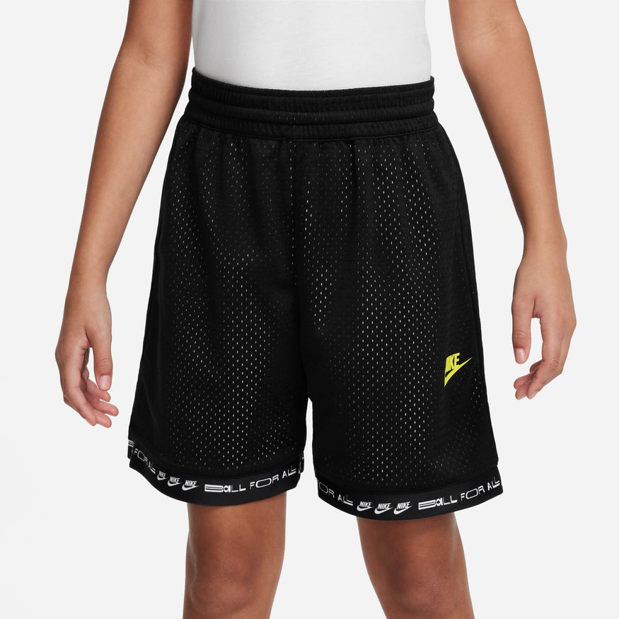 Nike Culture of Basketball Big Kids' Reversible Basketball Shorts 'Black/White/Yellow'