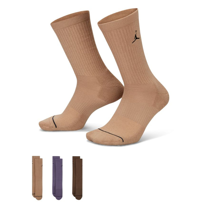 Jordan Everyday Crew Socks (3 pairs) 'Multi'