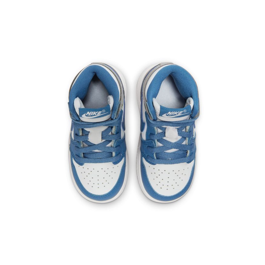 Jordan 1 Retro High OG Baby/Toddler Shoes (TD) 'Blue/White/Grey'