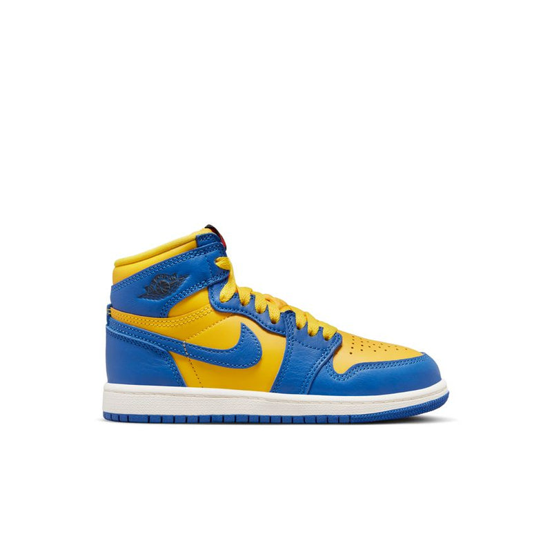 Jordan 1 High OG PreSchool Shoes (PS) 'Warsity Maize/Game Royal'