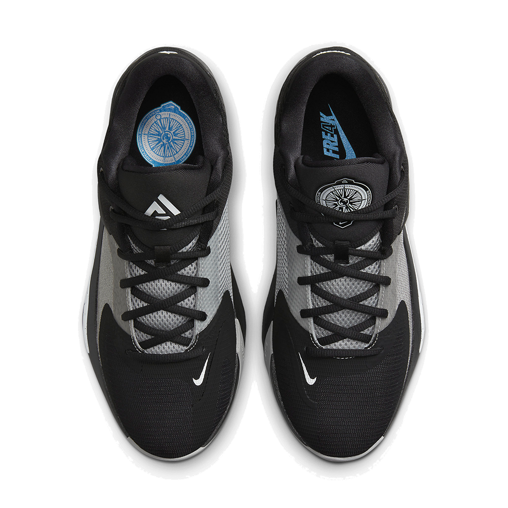 Zoom Freak 4 Basketball Shoes 'Black/White/Smoke Grey'