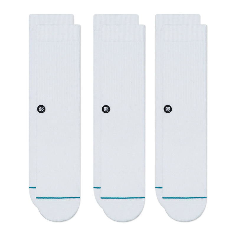 Stance Icon Crew 3 Pack 'White'
