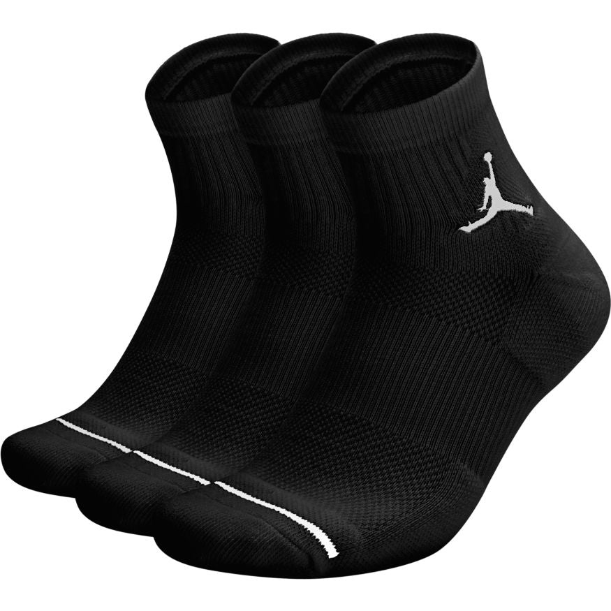 Jordan Jumpman High-Intensity Quarter Sock (3 Pair) --_'Black'_